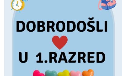 Obavijest roditeljima učenika 1. razreda